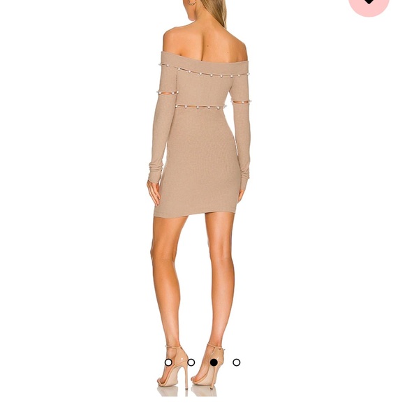 H:ours Delhia Mini Dress in Camel - Picture 2 of 3